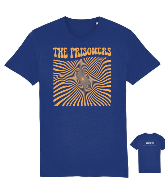 **PRE-SALE COLLECT AT THE GIG** THE PRISONERS: 2 Sided Deep Blue T-Shirt: Live Herne Bay: Official Merchandise by Sound is Colour (Copy) - SOUND IS COLOUR