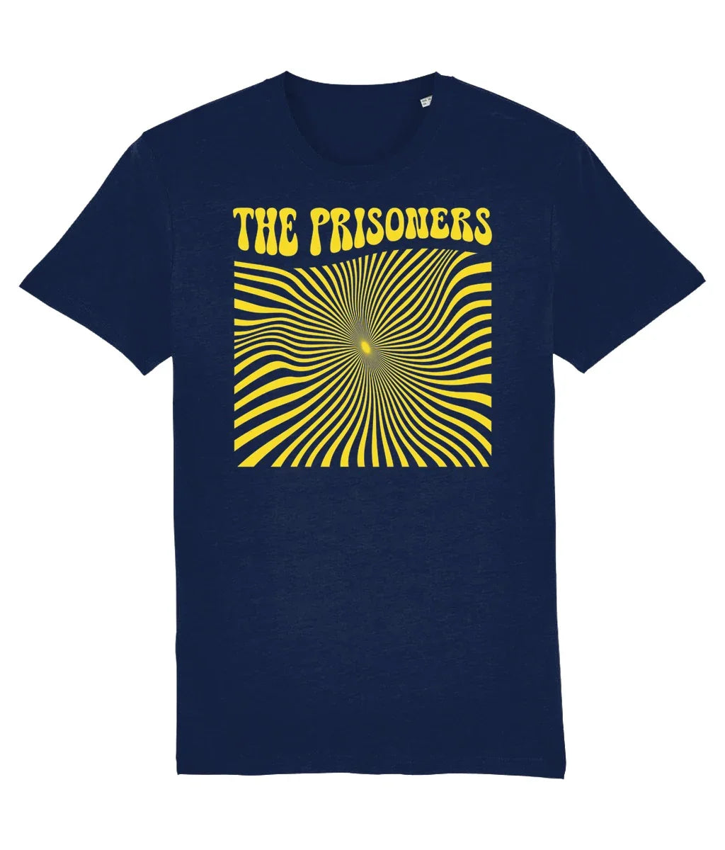 **PRE-SALE COLLECT AT THE GIG** THE PRISONERS: 2 Sided Navy T-Shirt: Live Herne Bay: Official Merchandise by Sound is Colour - SOUND IS COLOUR