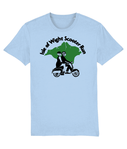 SLE OF WIGHT T-Shirt Inspired by Classic Vespa Scooters (4 Colour Options) Small to 3XL - SOUND IS COLOUR