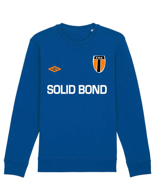 SOLID BOND (Royal Blue): Sweatshirt Inspired by The Style Council & Football. Small to 3XL - SOUND IS COLOUR