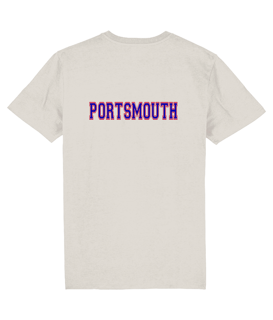 SOUTH COAST MODS PORTSMOUTH: 2-Sided T-Shirt Official Merchandise Vintage White: Small to 3XL - SOUND IS COLOUR