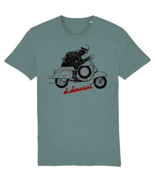 SUPER SPRINT: T-Shirt Inspired by Classic Vespa Scooters (2Colour Options) Small to 3XL. - SOUND IS COLOUR