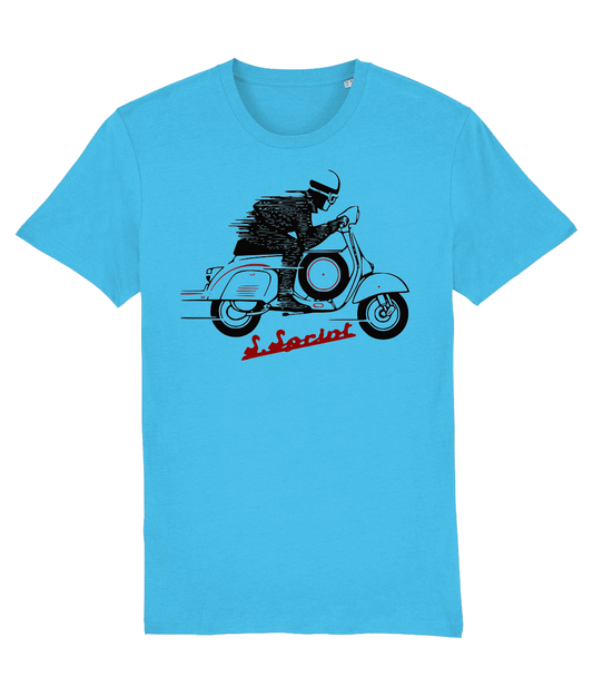 SUPER SPRINT: T-Shirt Inspired by Classic Vespa Scooters (2Colour Options) Small to 3XL. - SOUND IS COLOUR