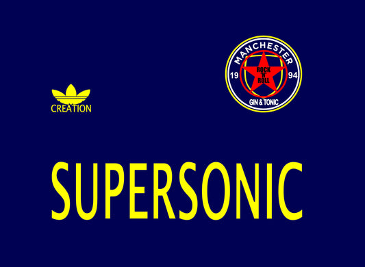 SUPERSONIC STAR: T-Shirt Inspired by Oasis & Football - SOUND IS COLOUR