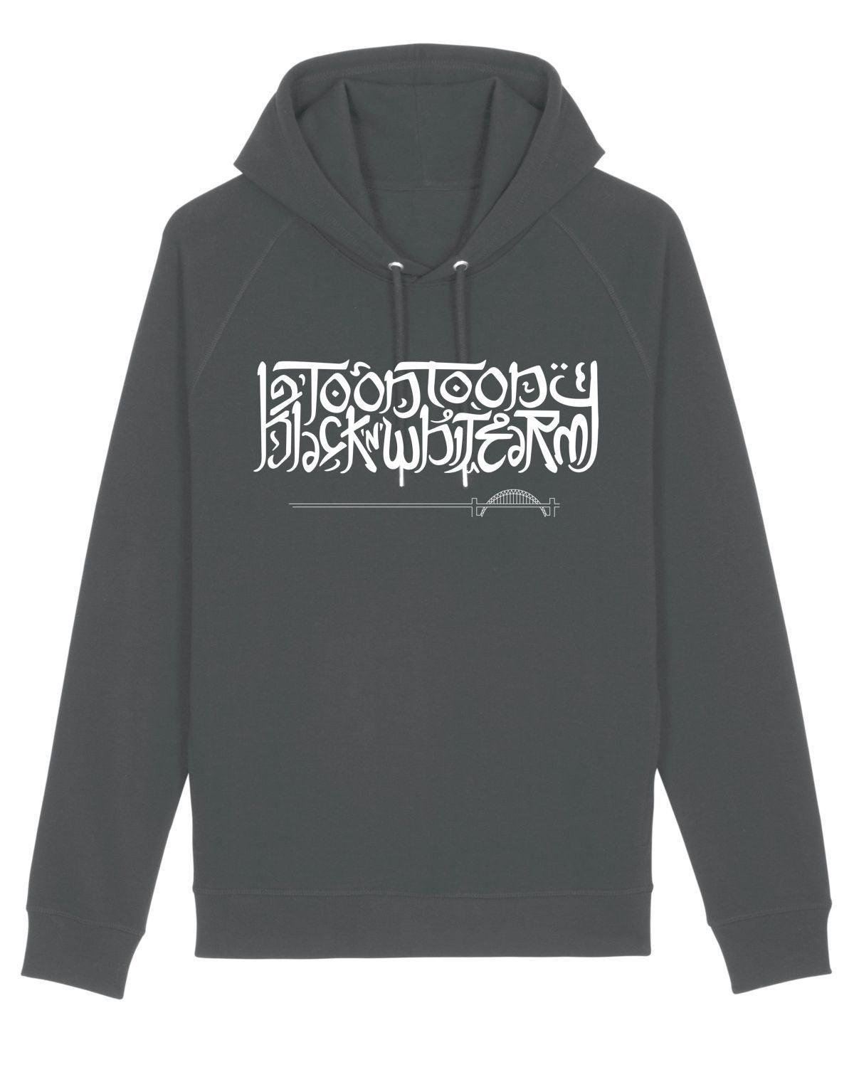 TOON TOON BLACK 'N' WHITE ARMY: Hoodie from NUFC East Stand 65 (4 Colour Options) - SOUND IS COLOUR