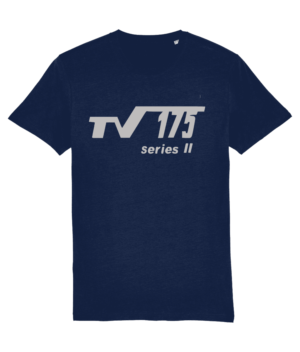 TV 175 SERIES 2:T-Shirt Inspired by ClassicLambretta Scooters (Silver Badge with 3 Colour Options) Small to 4XL - SOUND IS COLOUR