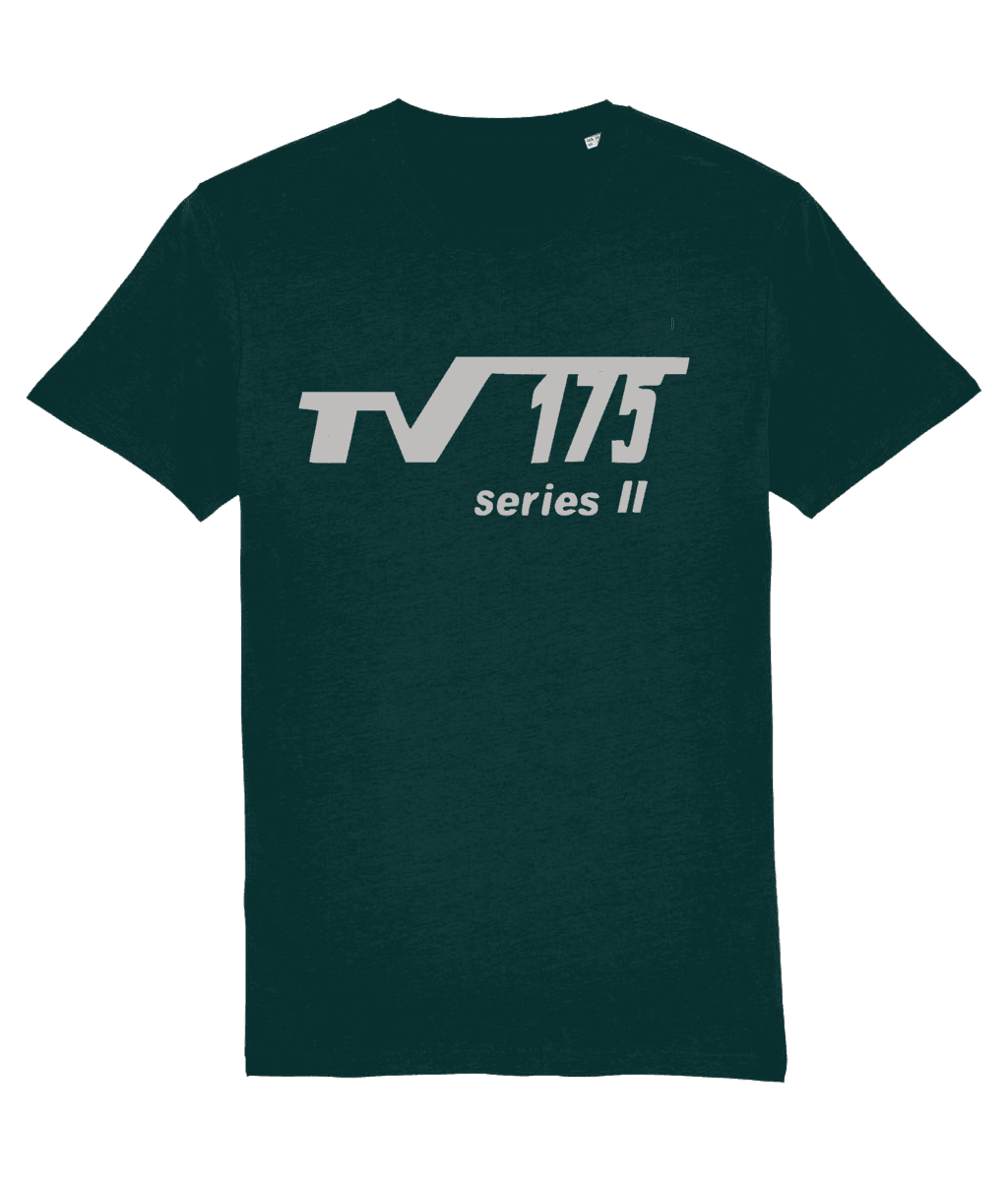 TV 175 SERIES 2:T-Shirt Inspired by ClassicLambretta Scooters (Silver Badge with 3 Colour Options) Small to 4XL - SOUND IS COLOUR