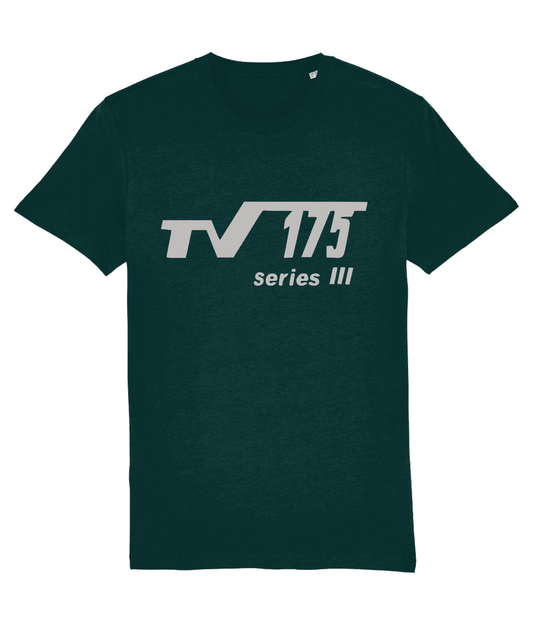 TV 175 SERIES 3:T-Shirt Inspired by ClassicLambretta Scooters (Silver Badge with 4 Colour Options) Small to 4XL - SOUND IS COLOUR