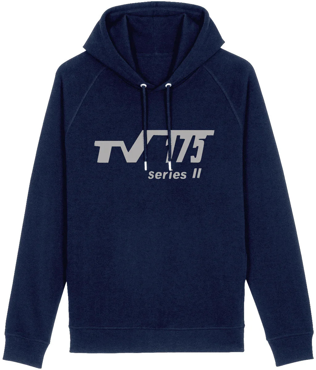 TV175 SERIES 2: Navy Hoodie Inspired by Classic Lambretta Scooters. Small to 3XL - SOUND IS COLOUR