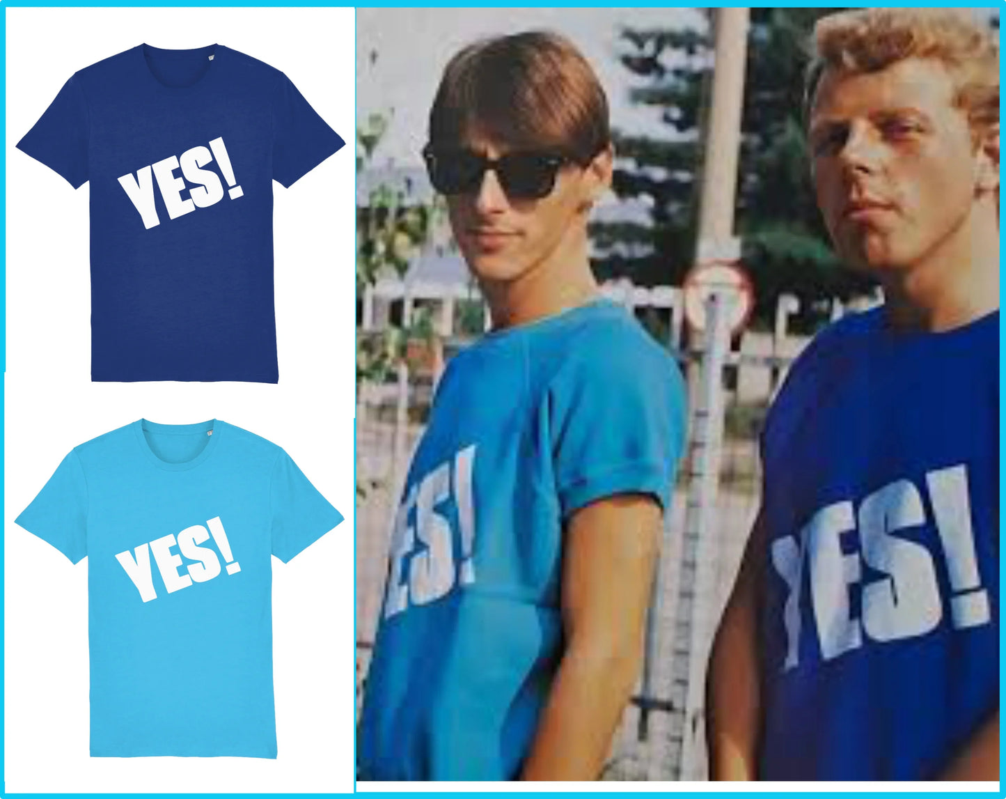 YES!: T-Shirt Worn By The Style Council, Paul Weller & Mick Talbot. Small to 4XL - SOUND IS COLOUR