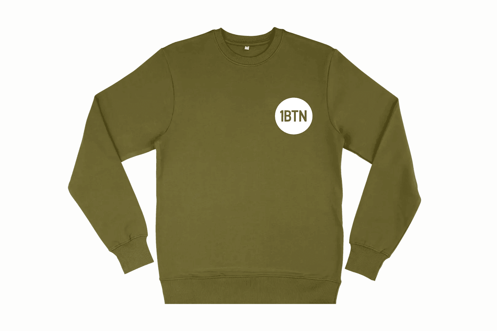 1BTN CHEST LOGO: Sweatshirt Official Merchandise of 1BTN.FM (5 Colour Options) - SOUND IS COLOUR