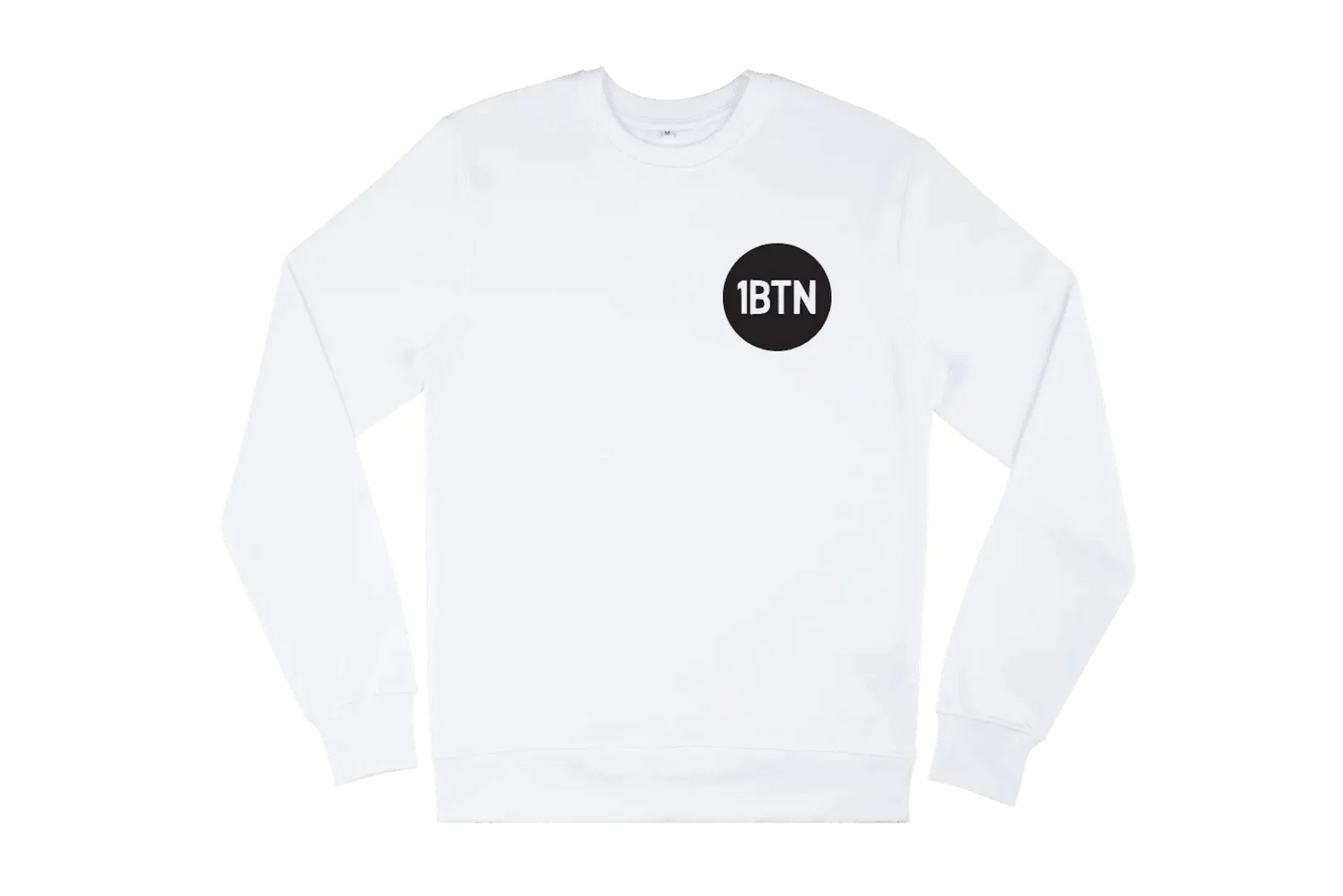 1BTN CHEST LOGO: Sweatshirt Official Merchandise of 1BTN.FM (5 Colour Options) - SOUND IS COLOUR