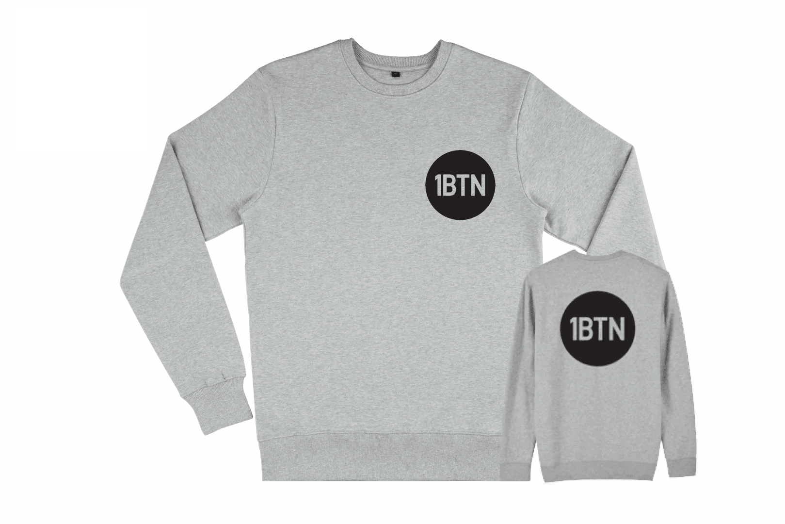 1BTN CHEST LOGO: Sweatshirt Official Merchandise of 1BTN.FM (5 Colour Options) - SOUND IS COLOUR