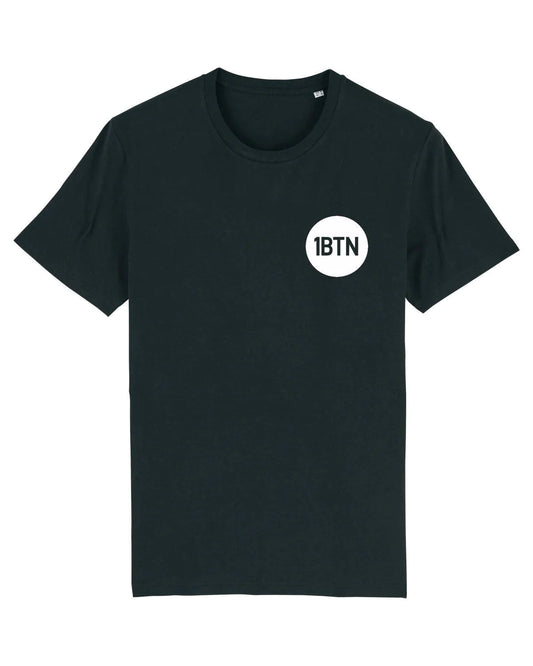 1BTN LOGO: 2 Sided T-Shirt Official Merchandise of 1BTN.FM (5 Colour Options) - SOUND IS COLOUR