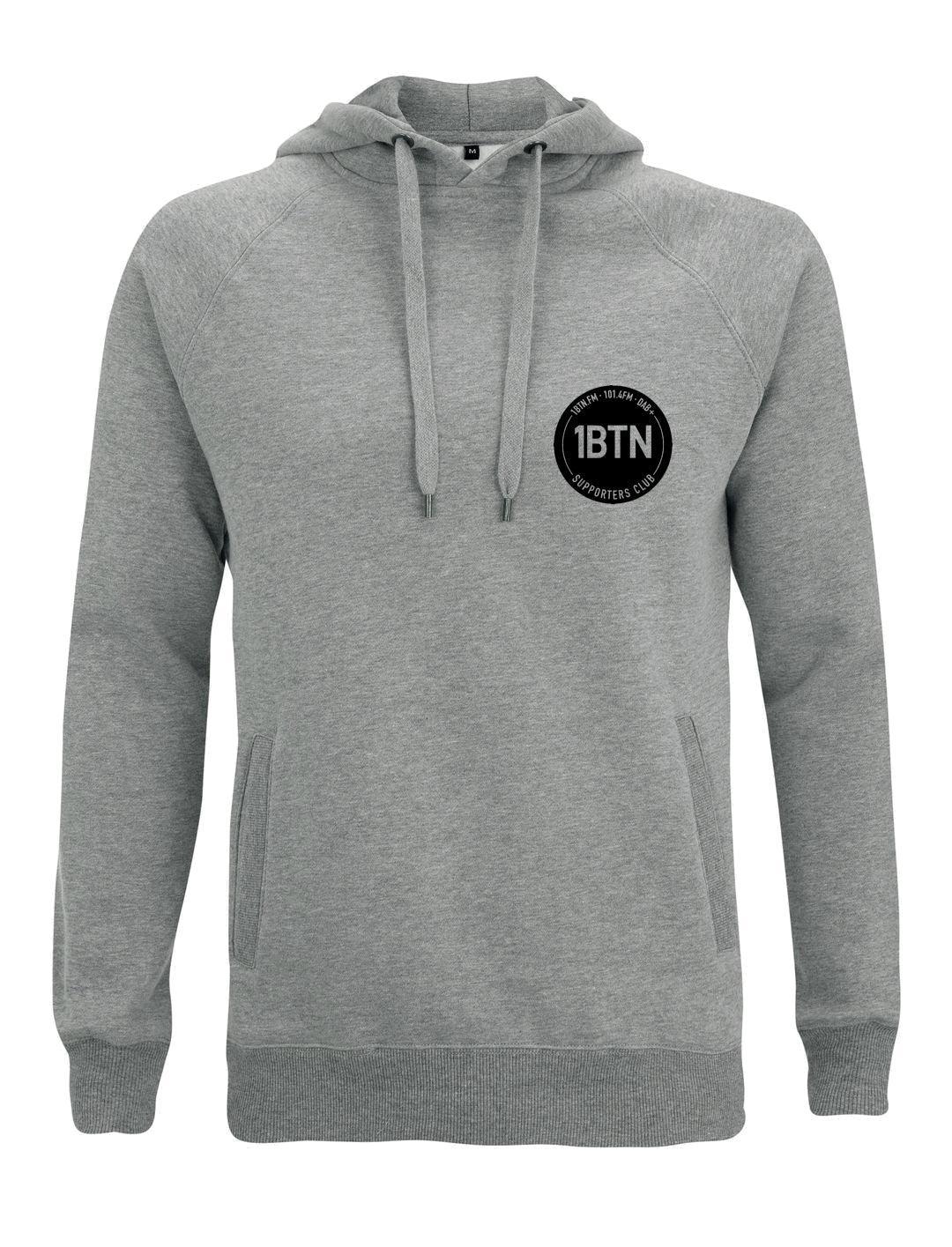 1BTN SUPPORTERS CLUB CHEST LOGO: Hoodie Official Merchandise of 1BTN.FM (5 Colour Options) - SOUND IS COLOUR