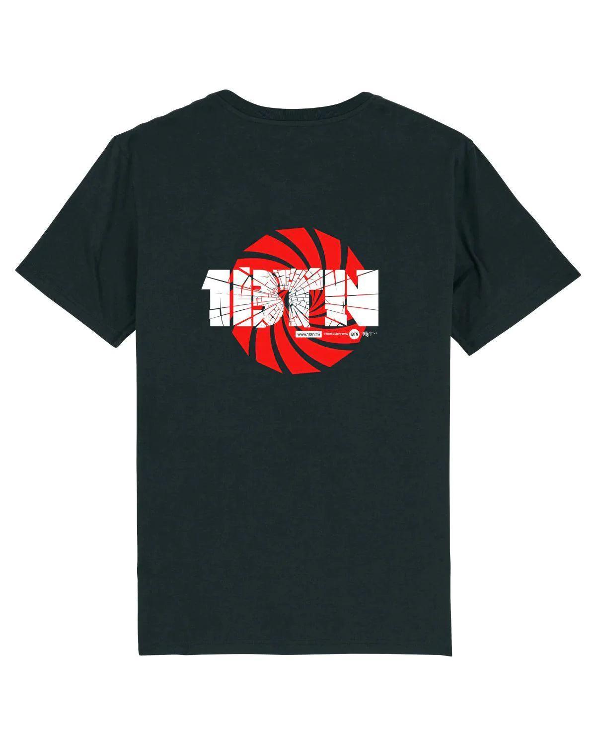 1BTN SWIRL By Mitchy Bwoy: 2 Sided T-Shirt Official Merchandise of 1BTN.FM (5 Colour Options) - SOUND IS COLOUR