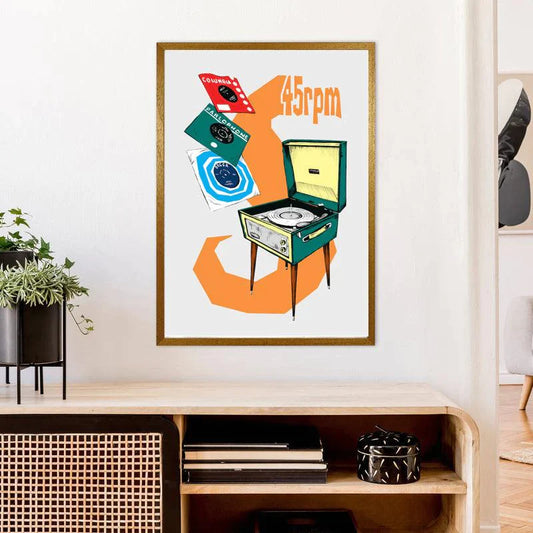 45 RPM: Fine Wall Art Inspired by Record Collecting - SOUND IS COLOUR