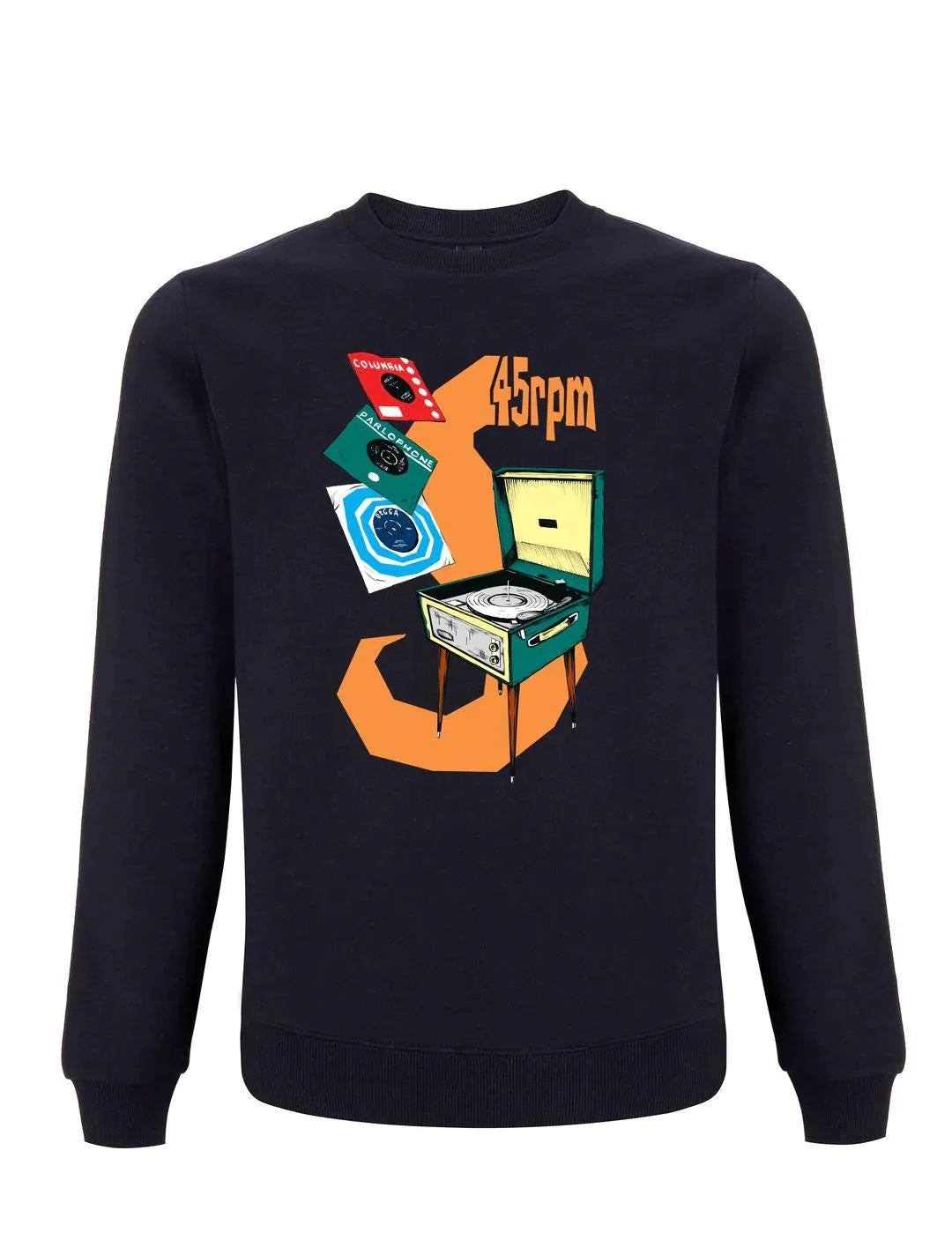 45 RPM: Sweatshirt Inspired by Record Collecting - SOUND IS COLOUR
