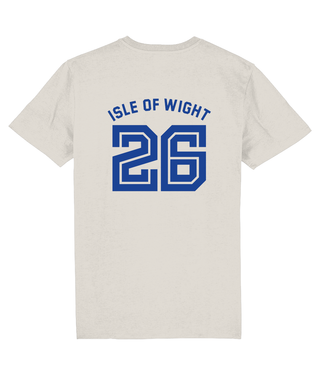 ISLE OF WIGHT 26: 2-Sided T-Shirt Official Merchandise of Hipshaker (2 Colour Options) Small to 3XL
