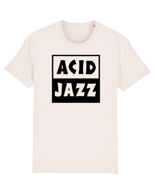 ACID JAZZ: Black Logo T-Shirt Official Merchandise of Acid Jazz Records (3 Colour Options) - SOUND IS COLOUR