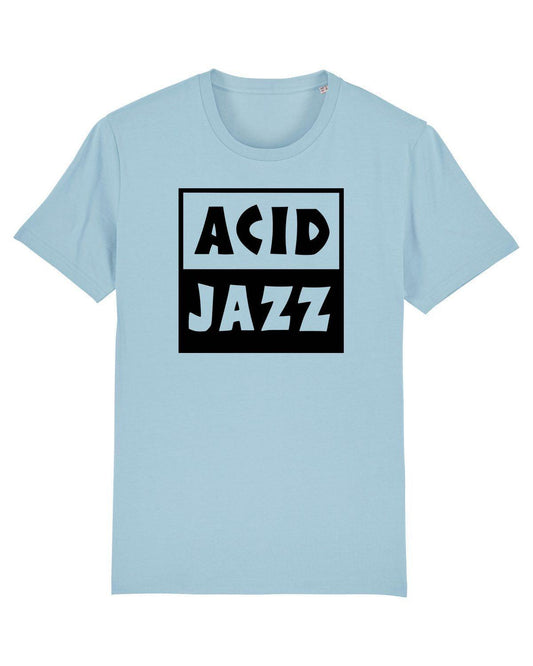 ACID JAZZ: Black Logo T-Shirt Official Merchandise of Acid Jazz Records (3 Colour Options) - SOUND IS COLOUR