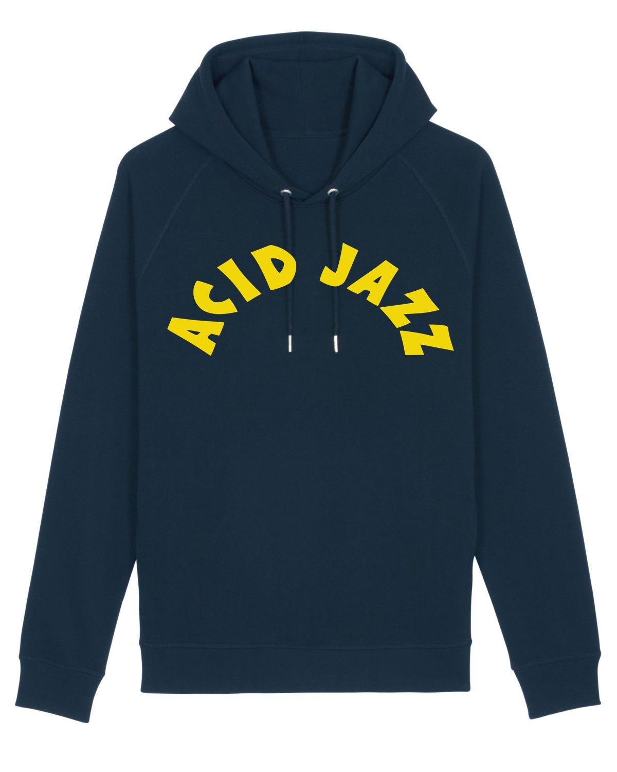 ACID JAZZ: College Hoodie Official Merchandise of Acid Jazz Records - SOUND IS COLOUR