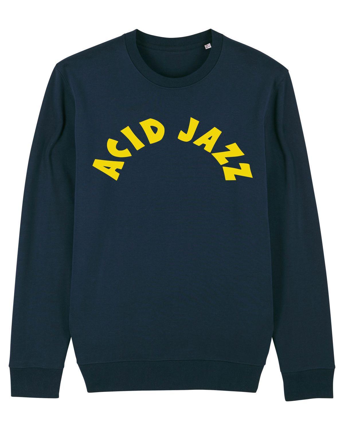 ACID JAZZ: College Sweatshirt Official Merchandise of Acid Jazz Records - SOUND IS COLOUR