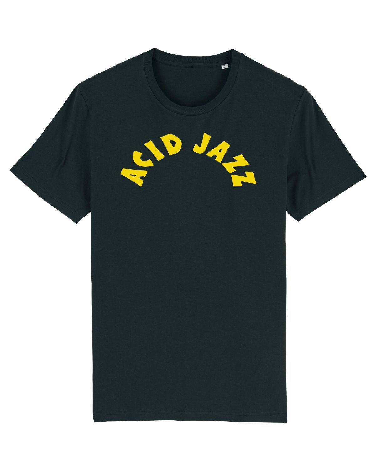 ACID JAZZ: College T-Shirt Official Merchandise of Acid Jazz Records (3 Colour Options) - SOUND IS COLOUR