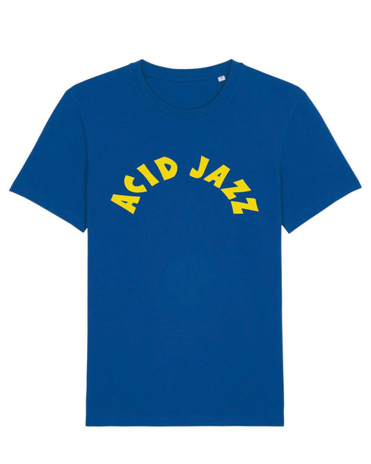 ACID JAZZ: College T-Shirt Official Merchandise of Acid Jazz Records (3 Colour Options) - SOUND IS COLOUR
