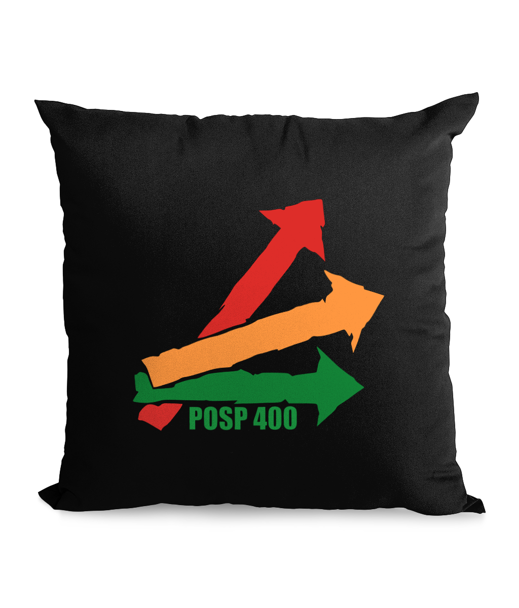 ARROWS CALLED MALICE: Black Throw Cushion Inspired by The Jam - SOUND IS COLOUR