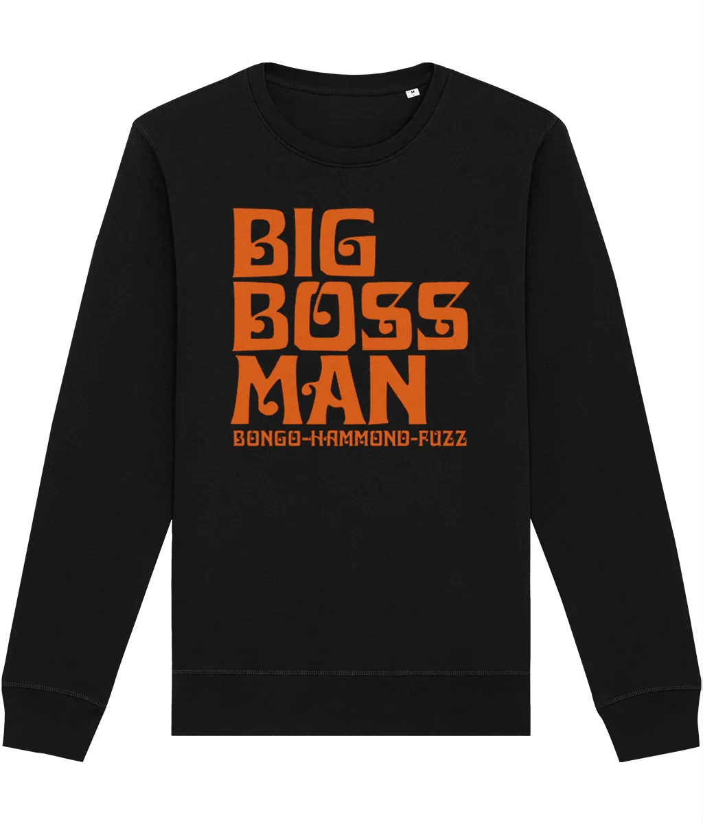 BONGO HAMMOND FUZZ (Orange): Sweatshirt Official Merchandise of Big Boss Man (3 Colour Options) - SOUND IS COLOUR