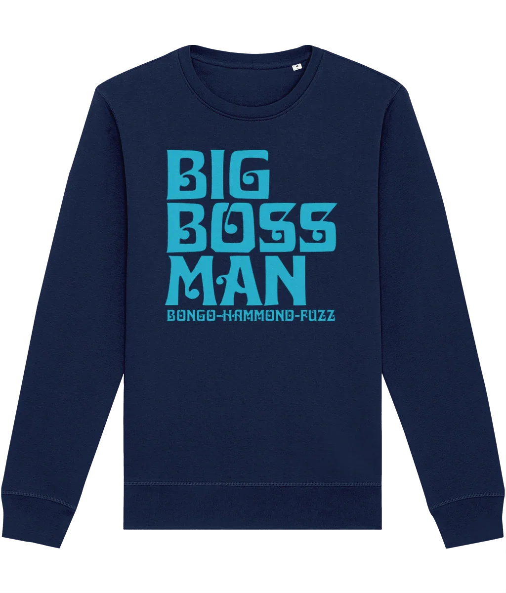 BONGO HAMMOND FUZZ (Sky): Sweatshirt Official Merchandise of Big Boss Man (3 Colour Options) - SOUND IS COLOUR
