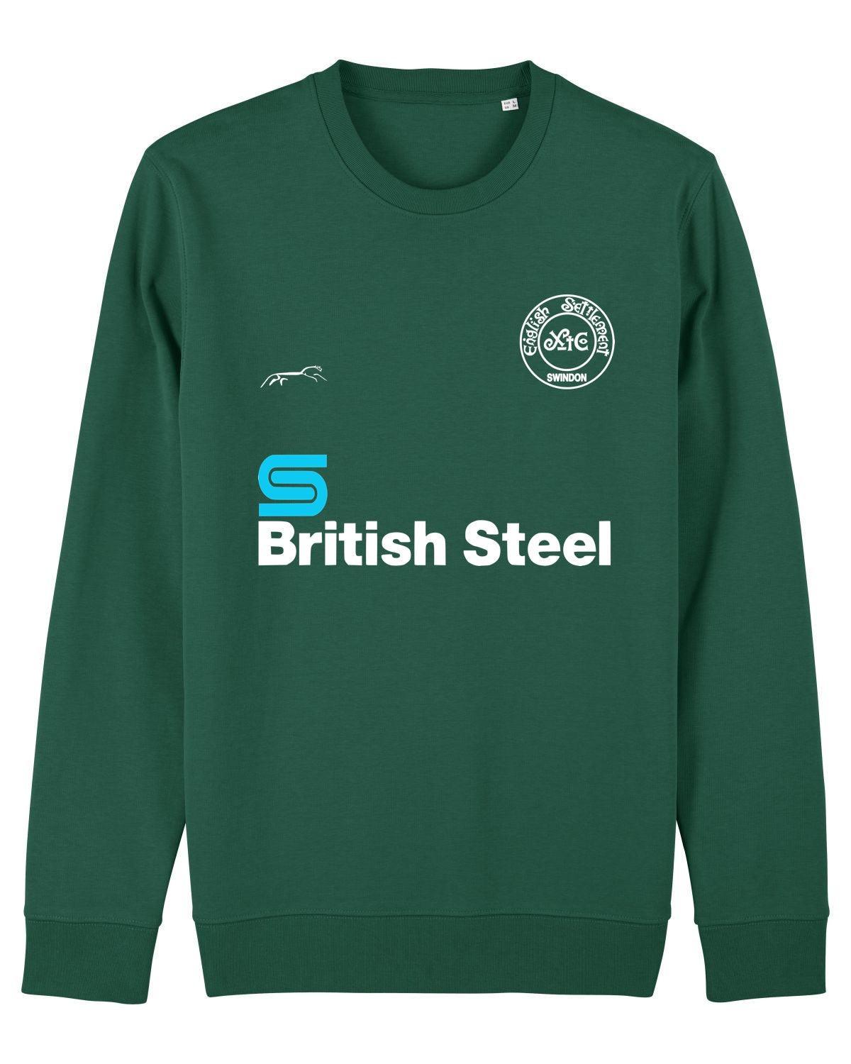 BRITISH STEEL: Sweatshirt Inspired by XTC & Football: Small to 3XL - SOUND IS COLOUR