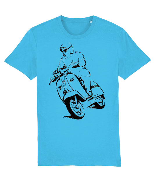 GP RACER: T-Shirt Inspired by Classic Lambretta Scooters (4 Lambretta Colour Options) Small to 3XL - SOUND IS COLOUR