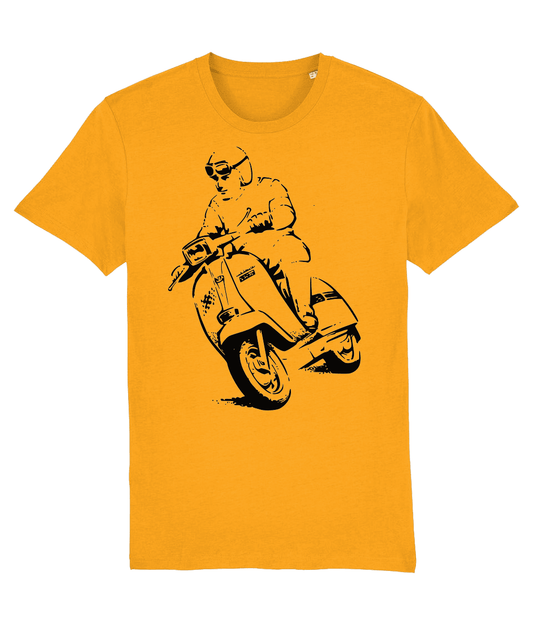 GP RACER: T-Shirt Inspired by Classic Lambretta Scooters (4 Lambretta Colour Options) Small to 3XL - SOUND IS COLOUR