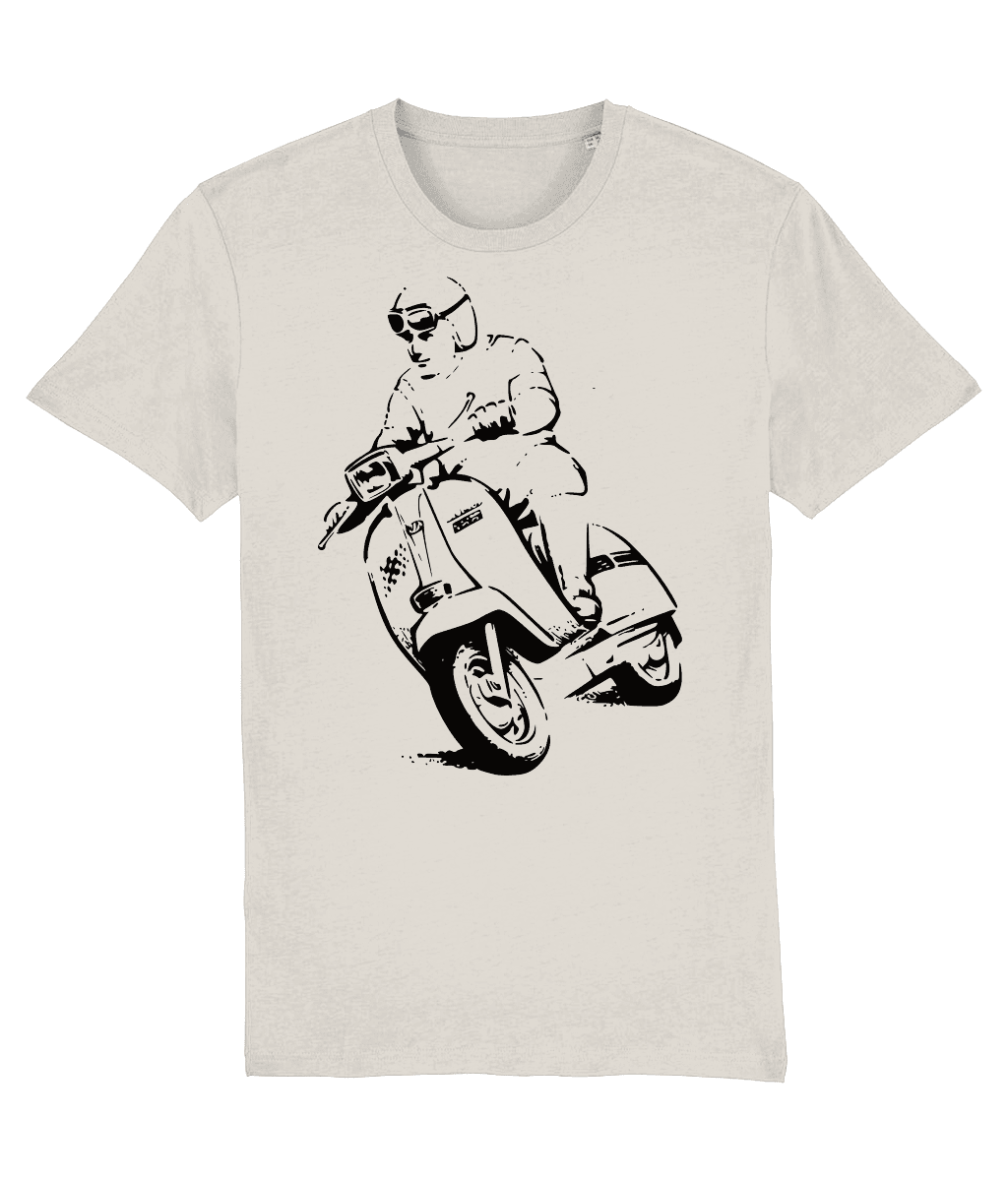 GP RACER: T-Shirt Inspired by Classic Lambretta Scooters (4 Lambretta Colour Options) Small to 3XL - SOUND IS COLOUR