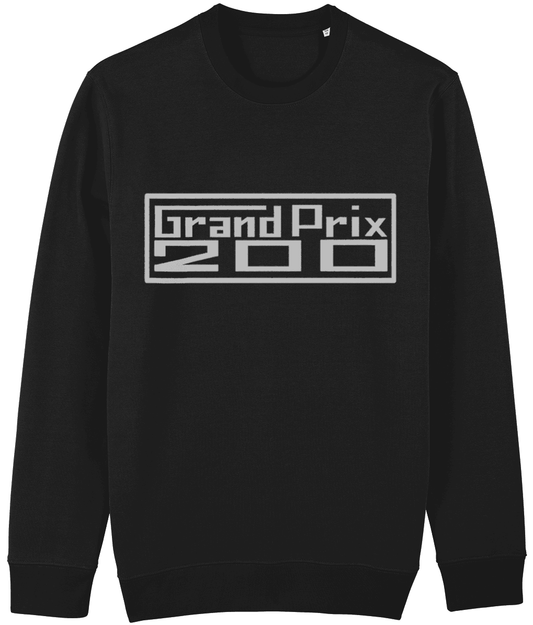 GRAND PRIX 200: Sweatshirt Inspired by Classic Lambretta Scooters (Silver Badge) GP200 - SOUND IS COLOUR