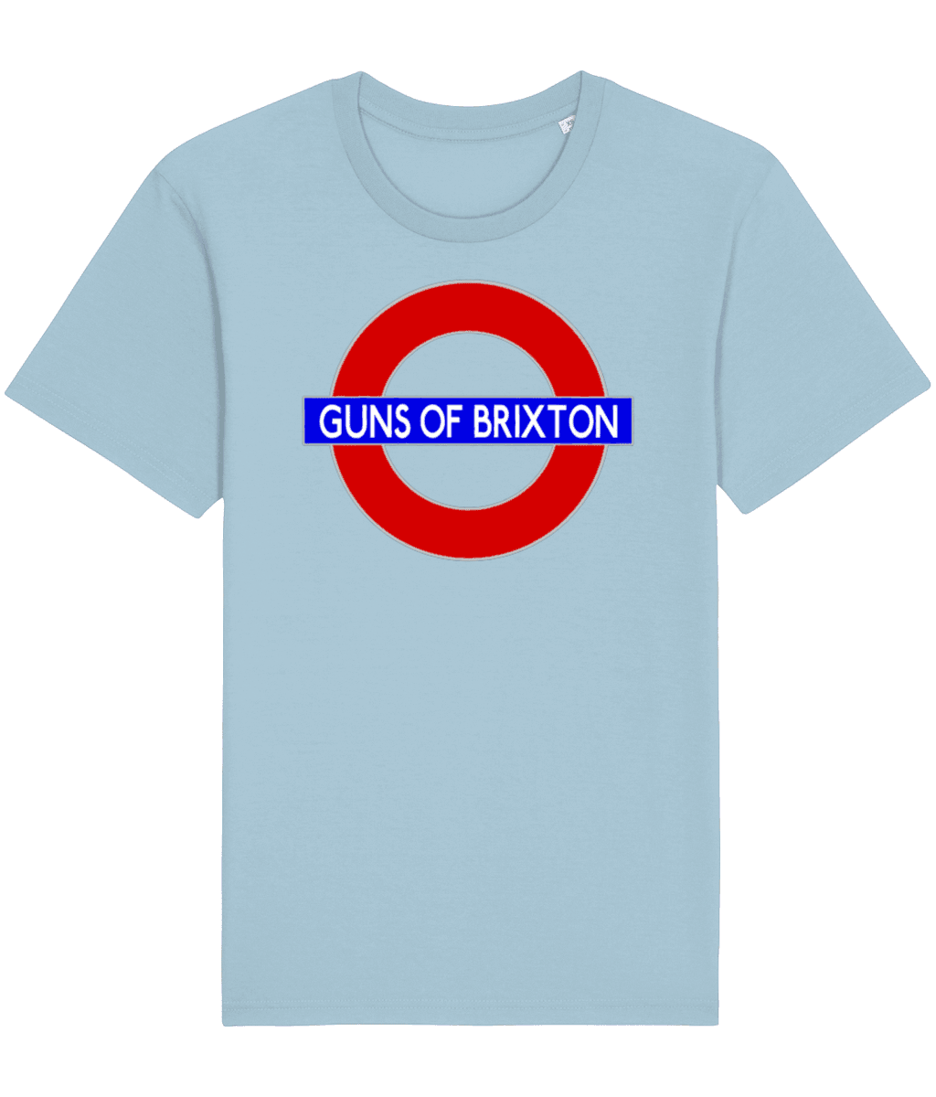 GUNS OF BRIXTON T-Shirt Inspired by The Clash and London (2 Colours) Small to 4XL - SOUND IS COLOUR