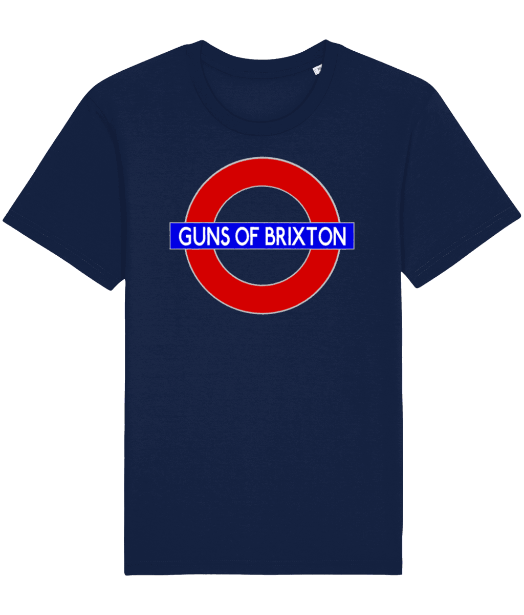 GUNS OF BRIXTON T-Shirt Inspired by The Clash and London (2 Colours) Small to 4XL - SOUND IS COLOUR