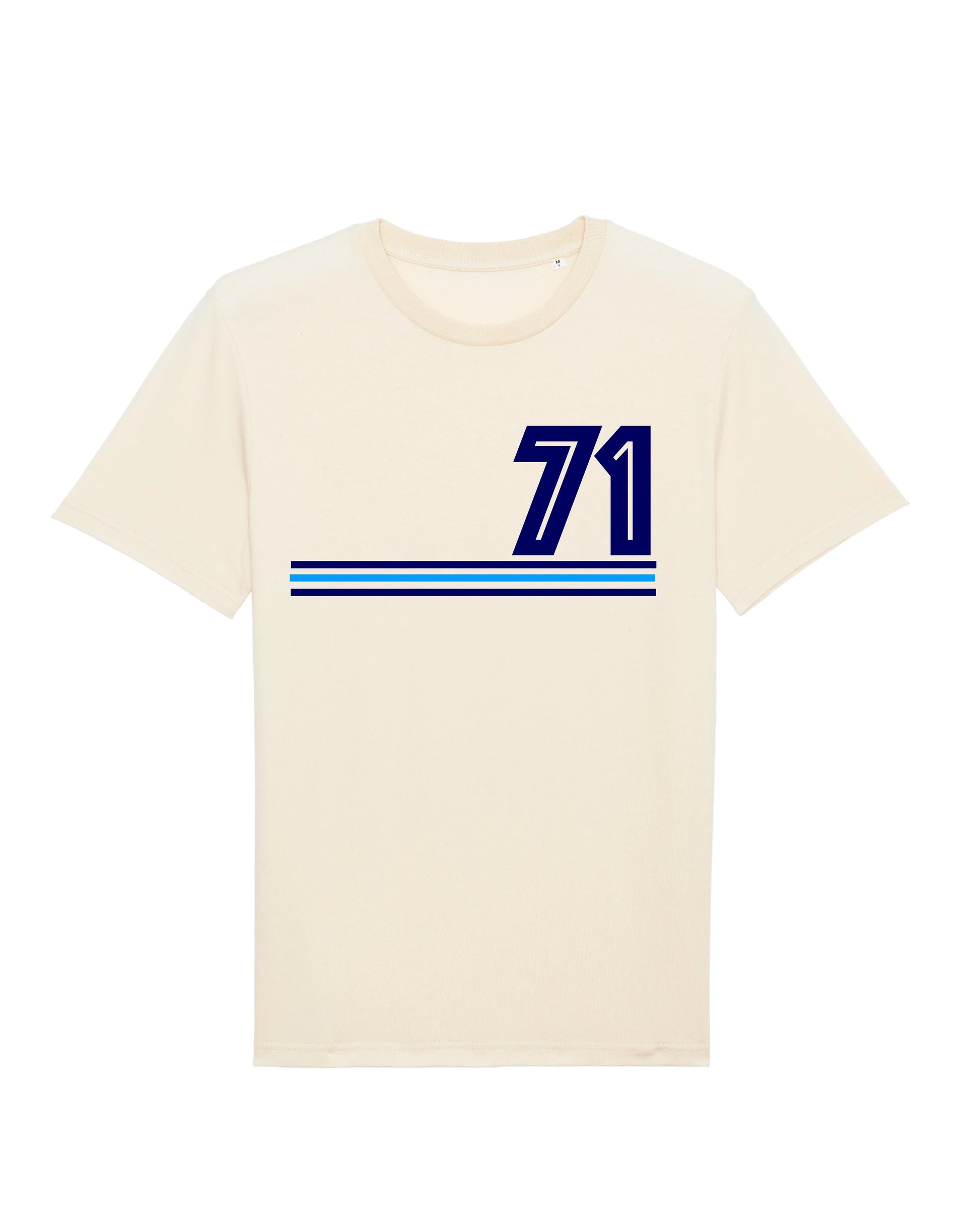 HERE IS MY NUMBER: Bespoke T-Shirt Made to Order With Your Own Retro Style Numbers (3 Colours) - SOUND IS COLOUR
