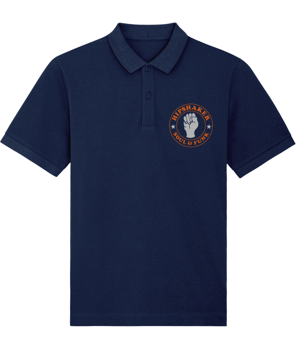 HIPSHAKER FIST: Navy Embroidered Polo Official Merchandise of Hipshaker. Small to 4XL - SOUND IS COLOUR
