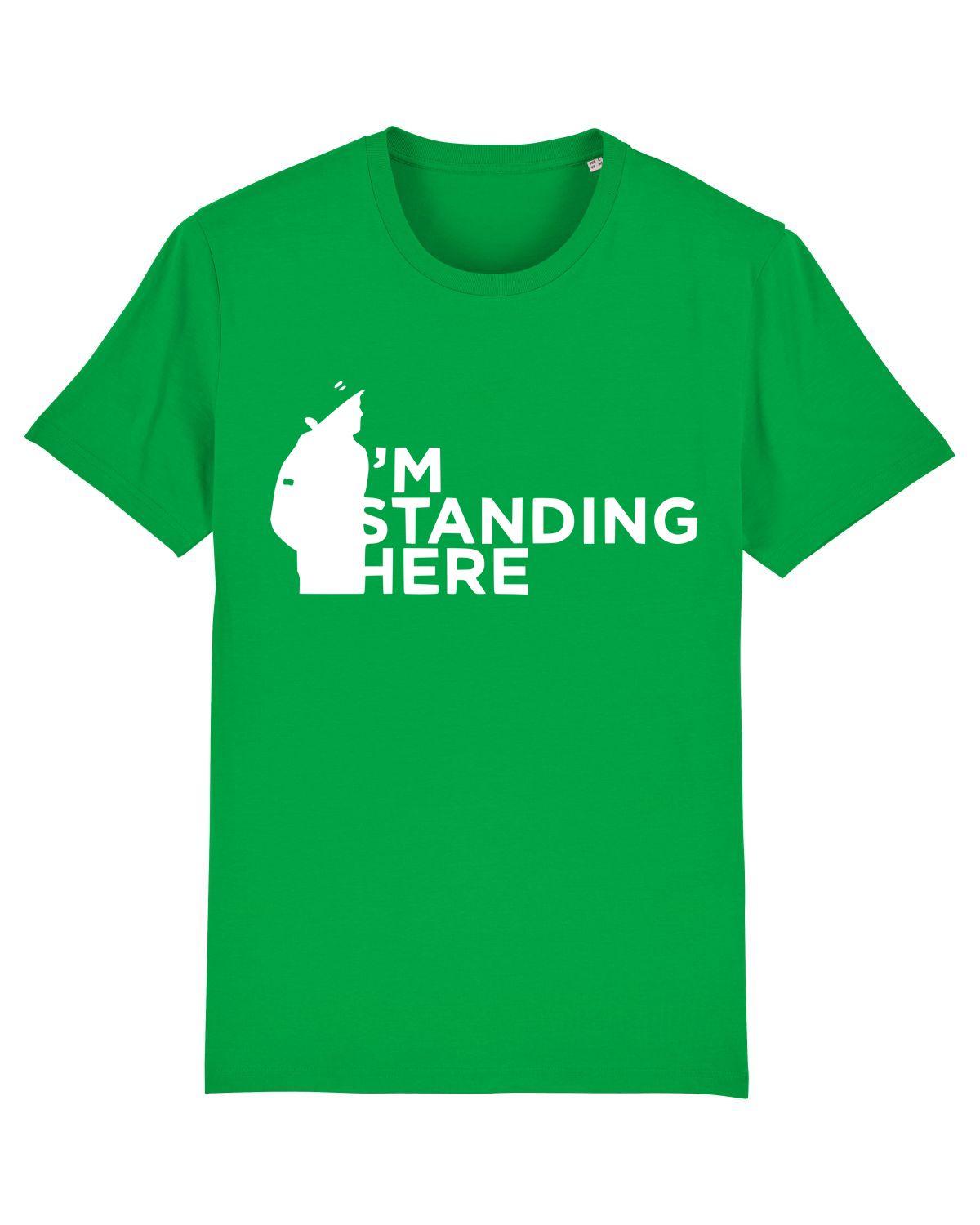 I'M STANDING HERE: T-Shirt in NUFC Colours Inspired by Terrace Culture (4 Colour Options) - SOUND IS COLOUR