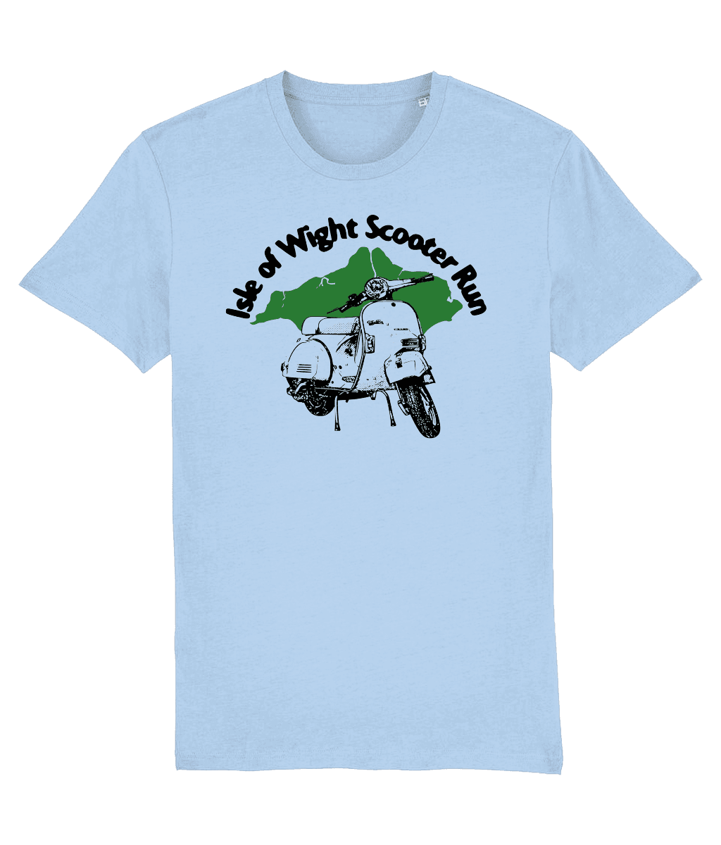 ISLE OF WIGHT PX: T-Shirt Inspired by Classic Vespa Scooters (4 Colour Options) Small to 3XL - SOUND IS COLOUR