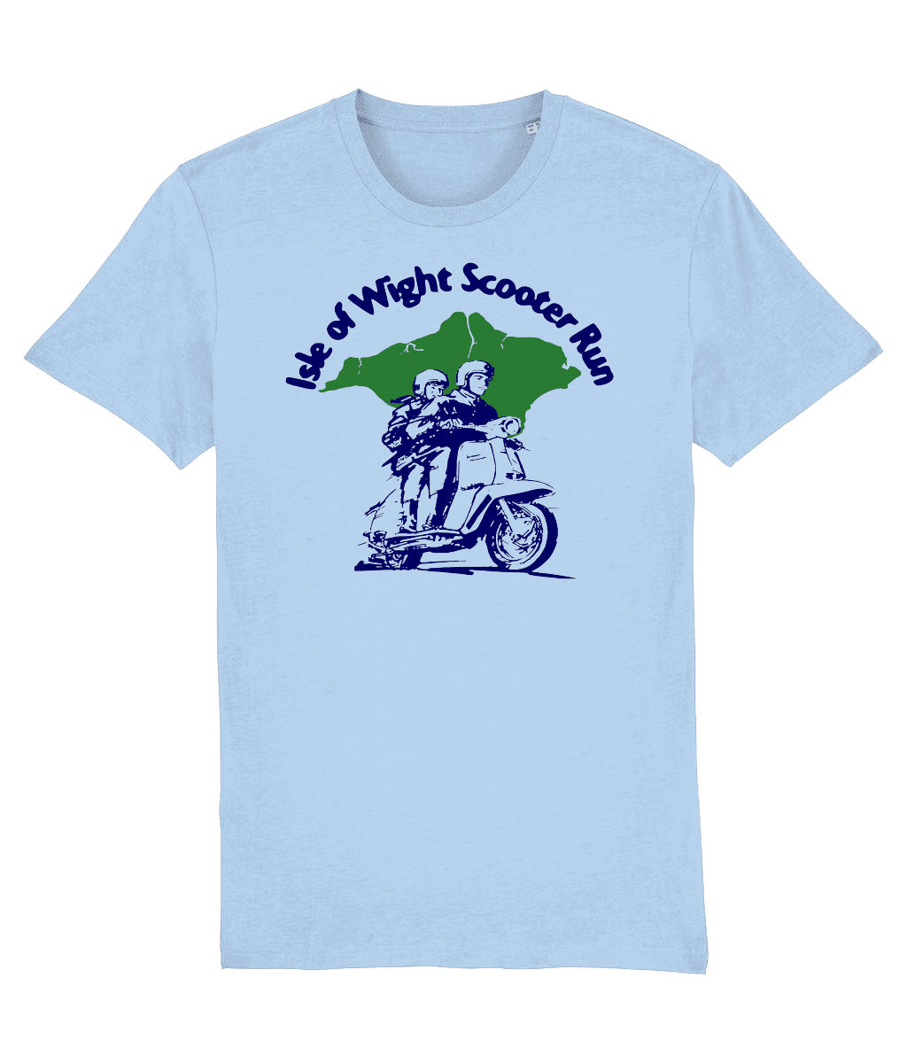 ISLE OF WIGHT SERIES 3: T-Shirt Inspired by Classic Lambretta Scooters (4 Colour Options) Small to 3XL ( - SOUND IS COLOUR