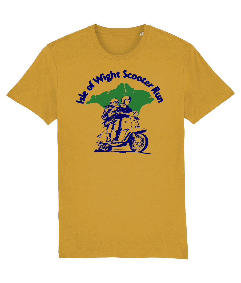 ISLE OF WIGHT SERIES 3: T-Shirt Inspired by Classic Lambretta Scooters (4 Colour Options) Small to 3XL ( - SOUND IS COLOUR