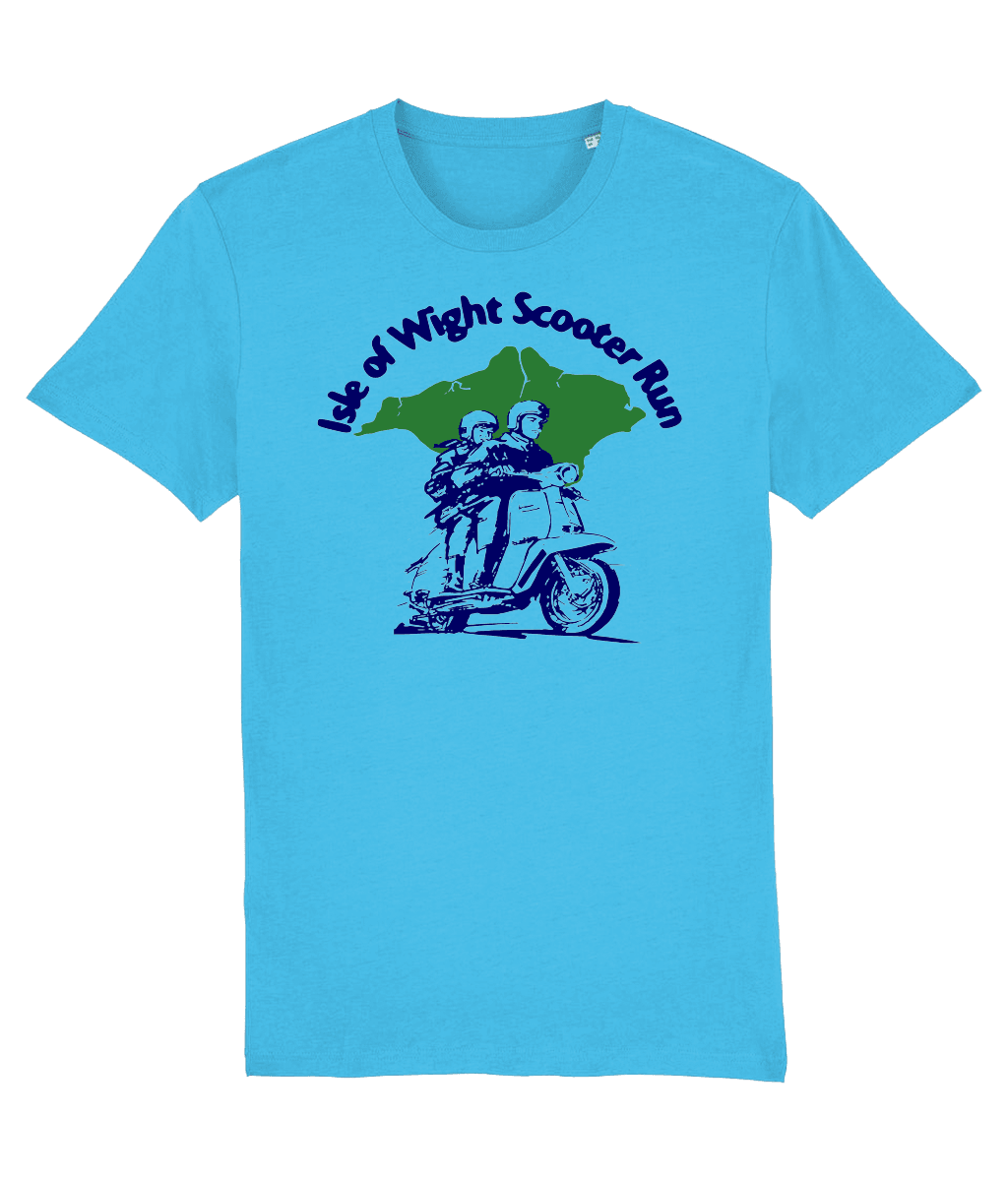 ISLE OF WIGHT SERIES 3: T-Shirt Inspired by Classic Lambretta Scooters (4 Colour Options) Small to 3XL ( - SOUND IS COLOUR