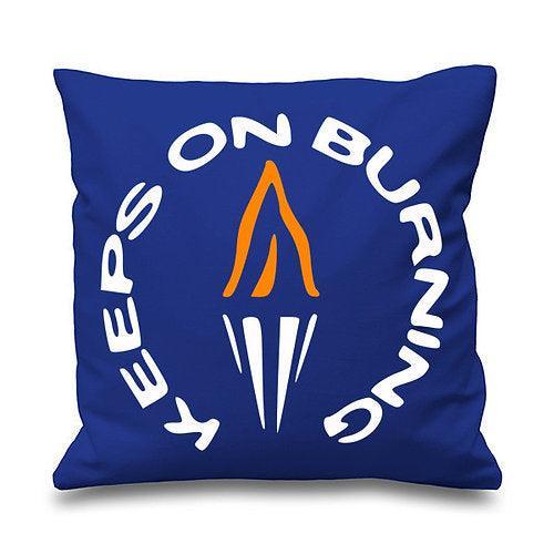Keeps on Burning:  Cushion Inspired by The Style Council (Double Sided) - SOUND IS COLOUR
