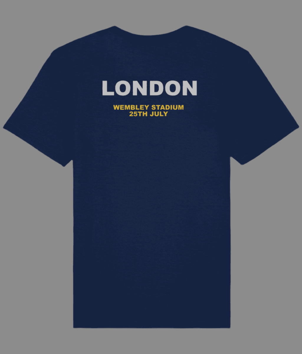 LIVE 25: LONDON & MANCHESTER VENUE AND DATE ON REAR: 2-Sided T-Shirt Inspired by Oasis - SOUND IS COLOUR