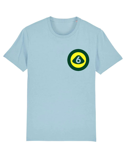 Lotus Target No.6: T-Shirt Inspired by The Prisoner Cult TV Program (2 Colours) - SOUND IS COLOUR