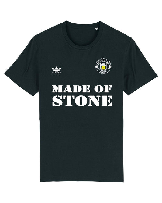 MANCHESTER ROSES (Man United Black Version): T-Shirt Inspired by The Stone Roses & Football - SOUND IS COLOUR